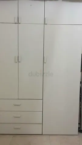 ONLY SERIOUS BUYERS PLEASE White 3-Door Wardrobe with Drawers - Good Condition