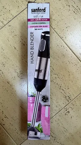 Sanford SF5513R Hand Blender - 800W, 2-Speed, Stainless Steel Blade (New in Box)