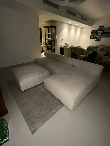 Sofa with ottoman