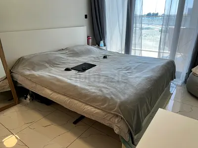 King-size modern IKEA bed frame 180X200 with headboard — good condition