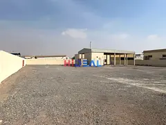 30000 SQFT YARD WITH 70 KW, LABOUR ROOM,SHED AVAILABLE FOR RENT IN UAQ !!