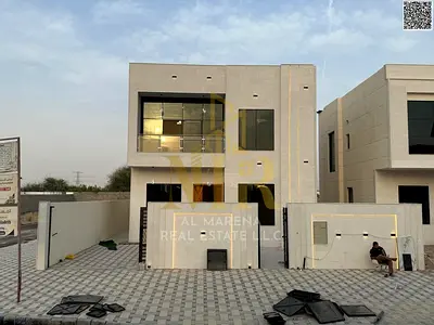 Luxury corner villa for sale in Al Helio 2 | 3100 sq ft | 3 master bedrooms | Majlis and living room | Large internal courtyard + external setback | P