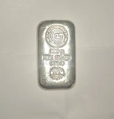 2x100g Fine Silver Bar 999.0 - Good Condition