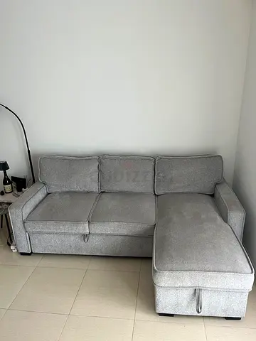Sofa Bed with storage left side