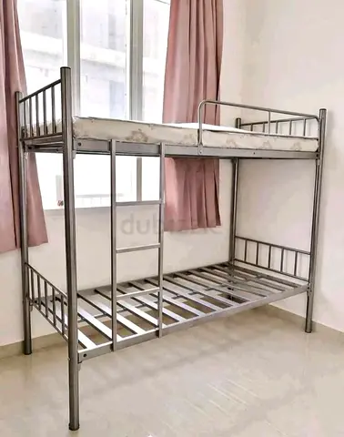🛏️ Strong Silver Steel Bunk Bed – New  Durable