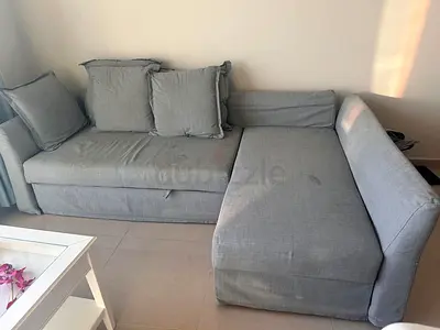 ikea sofa cum bed very good condition 6 used and coffee table @ 800 all together