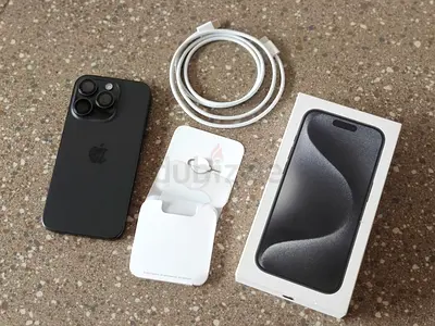 iPhone 15 Pro 256GB [Physical Dual Sim] - Space Black with Box and Accessories