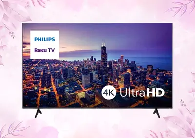 Philips 75 Inch Entertainment 6000 Series 4K Ultra HD LED Roku TV 75PUL6645