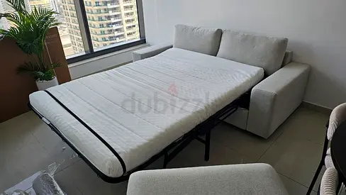 IKEA Vimle Two seater Sofa Bed BLight grey 3-seater sofa bed with pull-out mattress — good condition