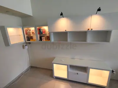 BESTA wall set with TV stand