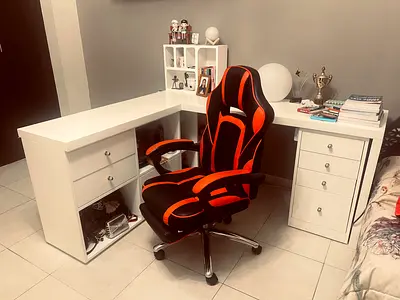 Study/ office desk with gaming chair