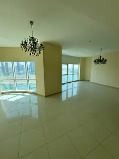 Luxury 3BR + Maid Apartment for Annual Rent in Al Khan Sharjah | Full Sea &amp; Lagoon View | Free A