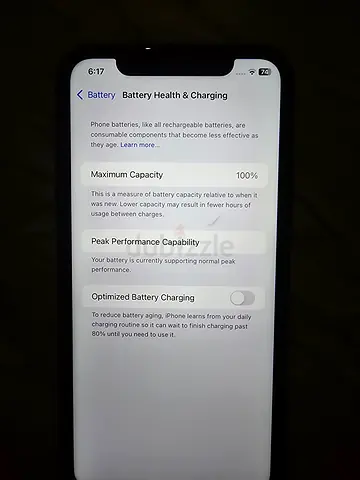 iPhone XR 64GB - لقطة بطارية 100% وشاشة أصلية