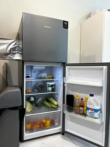Compact Hisense Double Door Refrigerator - Good Working Condition