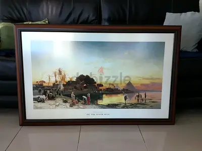 Hermann Corrodi “On The River Nile” Framed Art (110x70 cm)