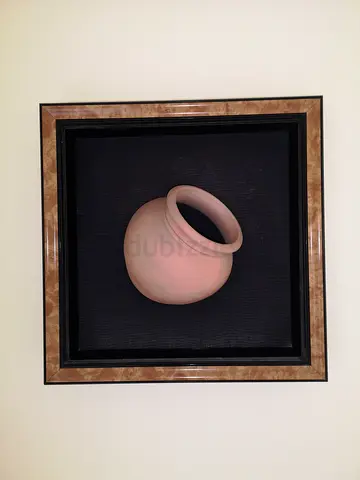 Vintage Unique Handcrafted Solo Clay Pot in Deep Frame