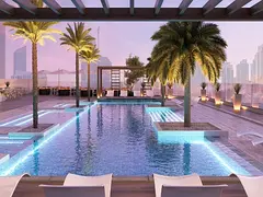 1BR Apartment | Jade Tower Majan | Furnished | Pool &amp; Skyline Views