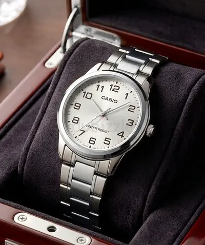 Casio Stainless Steel Men’s Watch - Silver Dial
