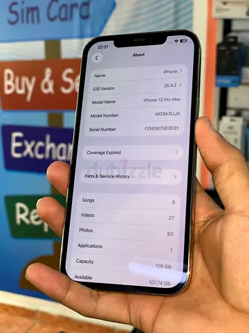 iPhone 12 Pro Max 128GB - Good Condition, UAE