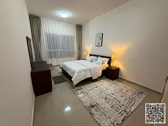 Beautiful two-bedroom apartment with a direct sea view, fully furnished, available for monthly rent
