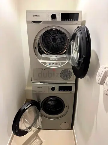 Siemens latest model iq300 9 kg washer and 9 kg dryer separate set sliver by tata freestanding