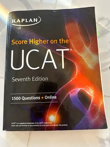 Kaplan UCAT Score Higher on the UCAT, 7th Edition - 1500 Questions + Online (Used)
