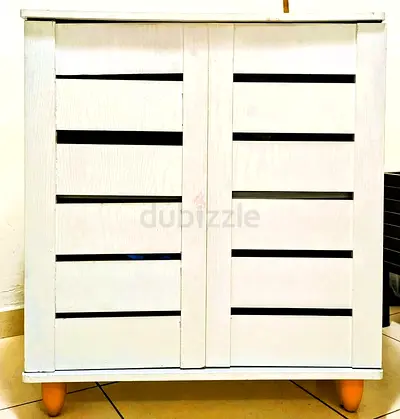 White Wooden Cabinet / Small Storage Cupboard