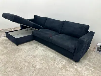 Like new condition Ikea vimle lshape sofabed under storage
