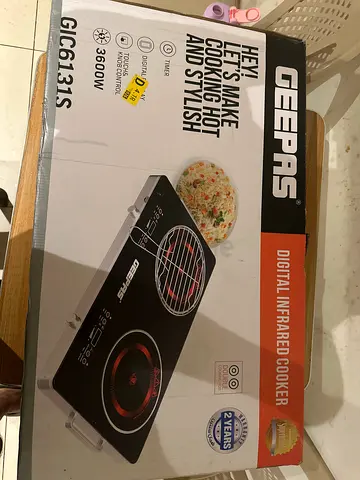 Geepas Digital Infrared Double Cooker GIC6131S - 3600W (Brand New in Box)