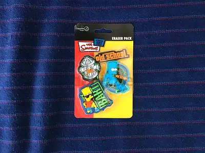The Simpsons School Set: Eraser Pack