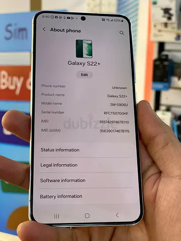 Samsung Galaxy S22+ (SM-S9060) - Good Condition, Unlocked