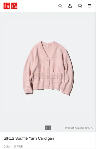 Brand new UNIQLO Pink Soufflé Yarn Cardigan