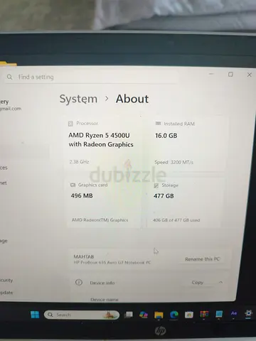 HP Pavilion 15.6 Laptop - AMD Ryzen 5 4500U, 16GB RAM, 477GB SSD