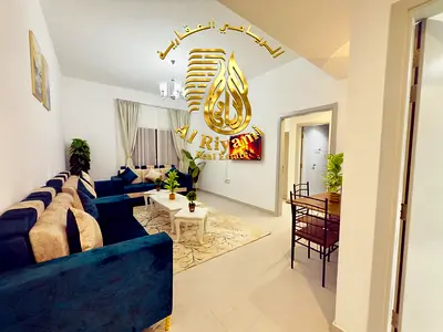 Furnished one-bedroom apartment for rent on Ajman Corniche, prime location