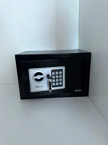 Small Electronic Safe with Key Override - Good Condition