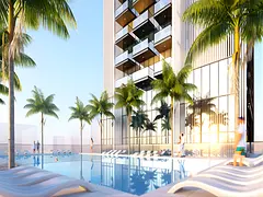 Modern Studio | Sky Gate Tower | Pool View