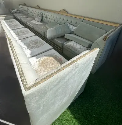 13 seater wooden sofa with cushions