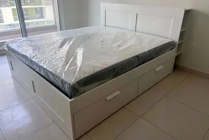 IKEA brimnes king size 180×200cm bed frame with headboard+ 4 big storage drawers with IKEA mattress