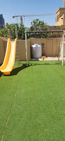 Kids Outdoor Slide - Small Plastic Slide in Good Condition and Swinger 3 seated strong structure