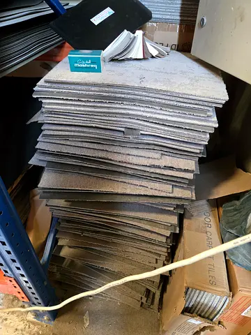 Used Carpet Tiles - Large Quantity, Neutral Grey