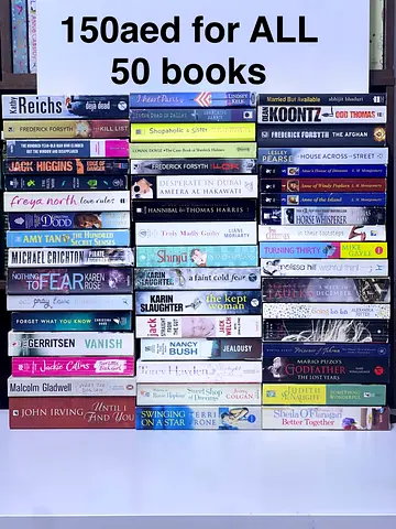 Fifty books for 150aed