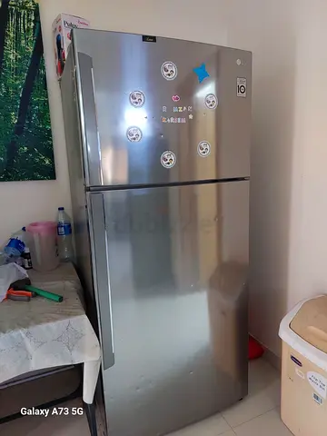 LG Top Freezer Refrigerator - Silver, Good Working Condition