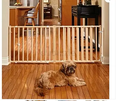24″ Wood Extra-Wide Pet Gate - Brand New