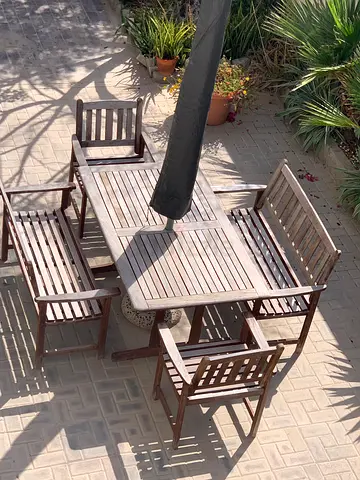 Garden table benches
