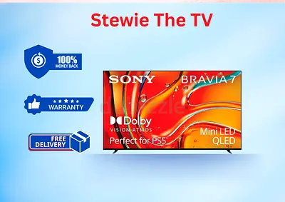 Sony 75 Inch BRAVIA 7 New Class Mini LED QLED 4K HDR Google Smart TV 2024 75XR70 - Free Delivery
