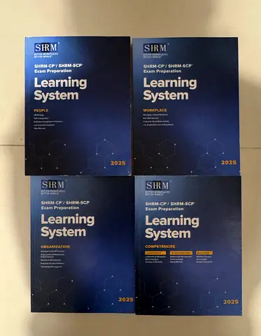 Original SHRM Learning System 2025 - Complete Set (People, Workplace, Organization, Competencies)