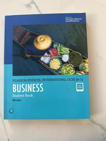 Pearson Edexcel International GCSE Business Student Book (Rob Jones) - GCSE 9-1