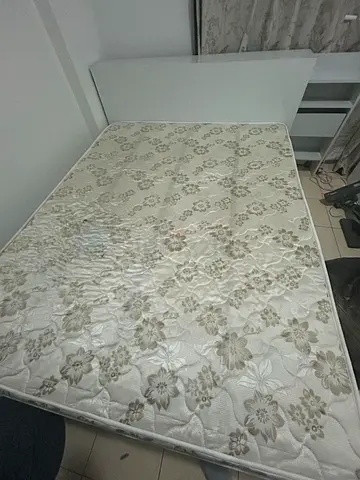 Queen Size bed with medical mattress with side storage and drawers in both side sides
