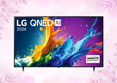 LG 75 Inch QNED QNED80 4K Smart TV AI Magic remote HDR10 webOS24 75QNED80