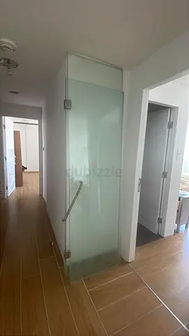 1.2m glass wall and door for shower 2.3m height door 80cm